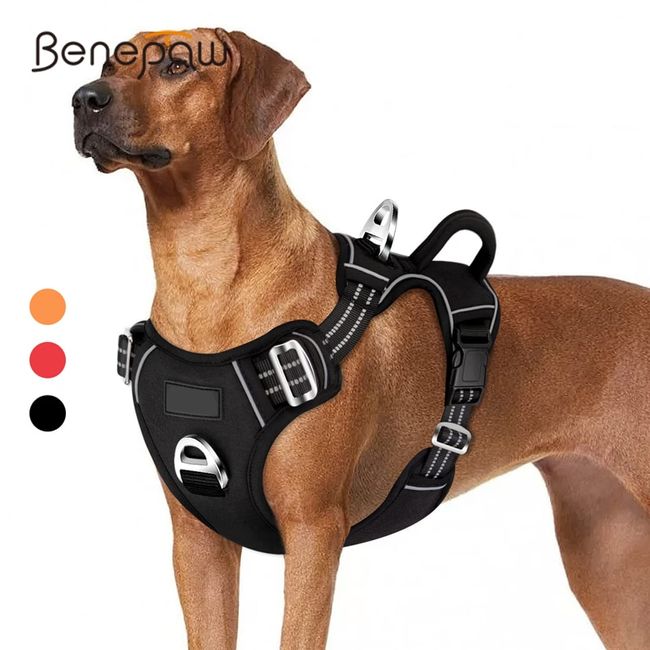Benepaw Breathable No Pull Large Dog Harness Durable Reflective