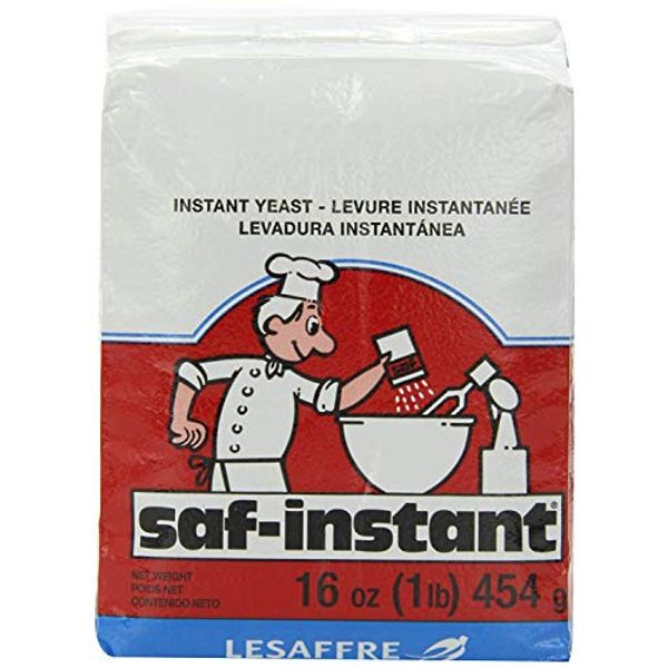 SAF Instant Yeast, 1 Pound Pouch, 16 Ounce (Pack of 3)