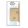 CRL SA87FBR Polished Brass 3/8" Top Flat Base Glass Clip