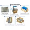 Foil Insulated Box Liners, 11" x 8" x 6" - 5/Case (Fits in USPS Medium Priority Mail Boxes)
