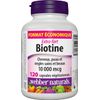 Webber Naturals Biotin Extra Strength 10,000 mcg, 120 Capsules