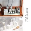 Makeup Box, Cosmetic Storage Box, Cosmetic Box, Stackable Makeup Case, Cosmetic Case, Lip Case, Separated Design, Multi-functional Storage, Noise, Strong Durable, Tabletop (White), 2-Tier White