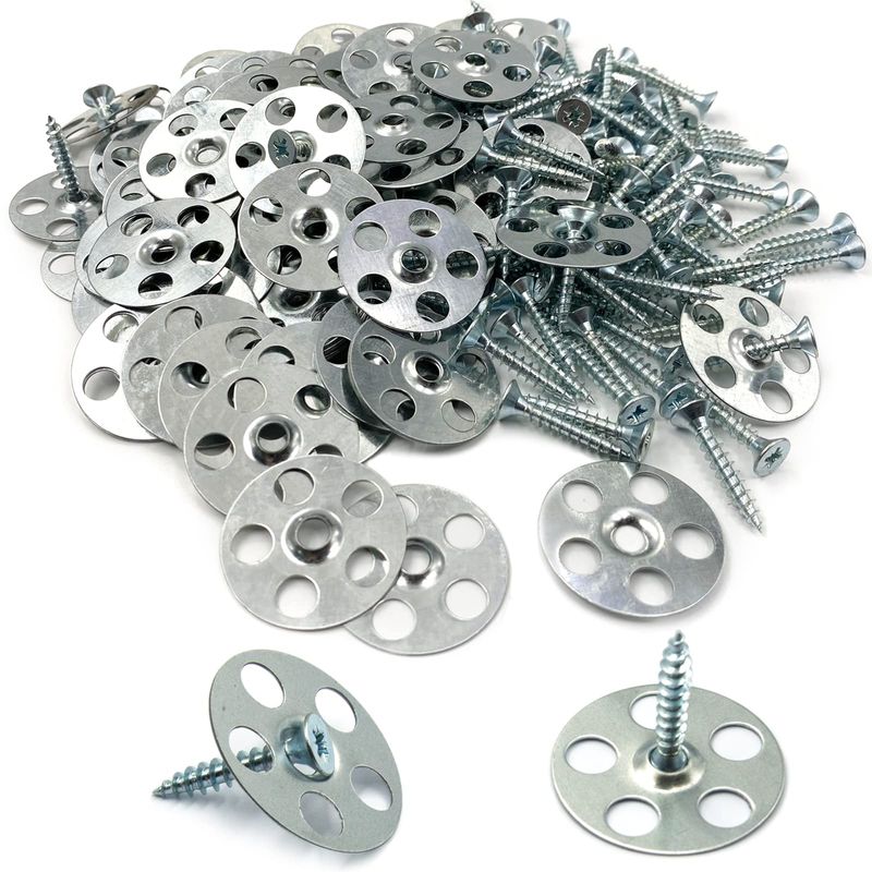 ESINO 120 Pcs 36mm Easy Fix Washers, Tile Backer Board Washers with ...