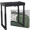 Locker Shelf for School Locker Adjustable Height and Width, Locker Organizer Shelf Stackable Locker Tools for Gym Lockers, Office, Back to School Essentials, Black
