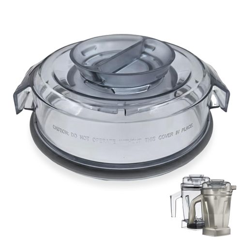 Stainless Steel Container Lid Fit for Vitamix Metal Blender Pitcher 48oz, Blender Replacement Lid Compatible with Vitamix A3500 A2300 A2500 A3300 X Series Blender Pitcher, for Vitamix Lid Replacement