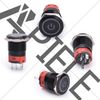 19mm Latching Push Button Switch Black Metal 12V LED On/Off Waterproof Use