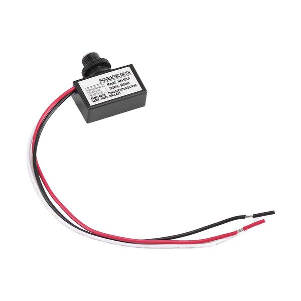 Photoelectric Sensor Control, 120V AC Photoelectric Sensor Switch Light Sensor Control Automatic On/Off Photocell Sensor Lighting Switch for Lighting Fixtures