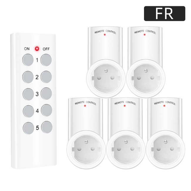 Wireless Remote Control 433MHZ RF Power Outlet Light Switch Socket Remote  Control Socket EU 433Mhz For Smart Home