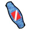 Innovative Scuba Concepts Strap Wrapper Neoprene Mask Strap Cover Dive Flag