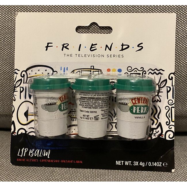 FRIENDS CENTRAL PERK LIP BALM coffee cups television series show