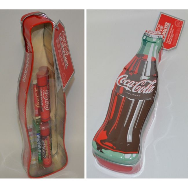 Coca-Cola Lip Smacker Savor the Flavor 6 pcs Lip Balm Set Bottle Shaped Tin