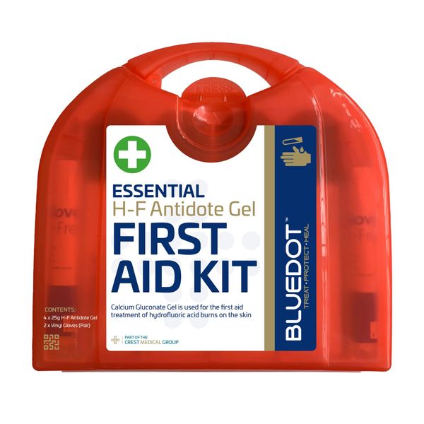 Blue Dot H-F Antidote Gel First Aid Kit with Wall Bracket