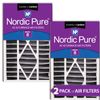 Air Bear 16x25x5 (4 7/8) AC Filter Replacement MERV 8 Pleated Plus Carbon 2 Pack