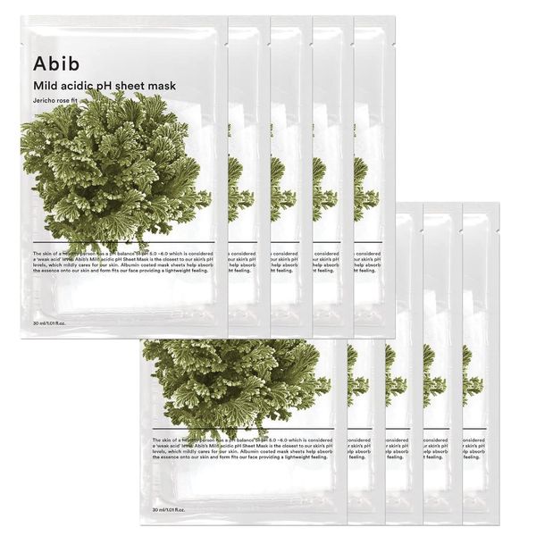 Abib 弱酸性pHシートマスク 復活草フィット10EA