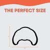 Croissant Cookie Cutter with Easy to Push Design (4 inches)