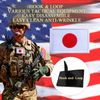 EmWoot 2PCS Japan Flag Patch Embroidered Morale Patch Military Tactical Patches Hook and Loop