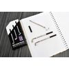 PGA Tour 3 Piece Golf Pen Gift Set,silver