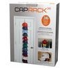 Perfect Curve Baseball Cap Rack Organizer System– 36 Caps Hold, 12 clips, Black