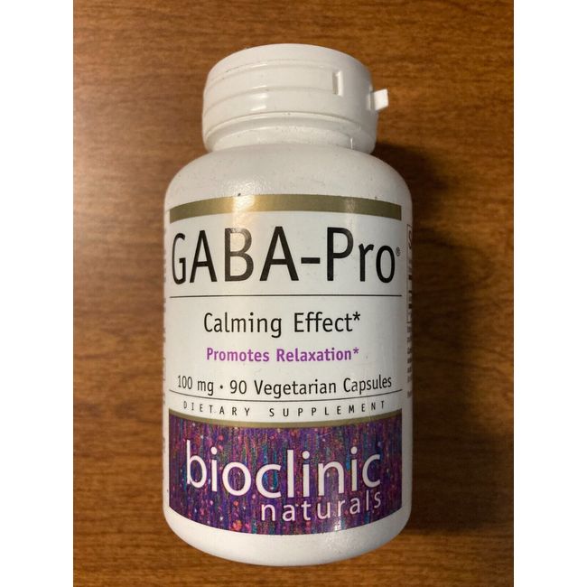 BioClinic Naturals GABA-PRO Calming Effect Promotes Relaxation 100mg Veg 90 Caps