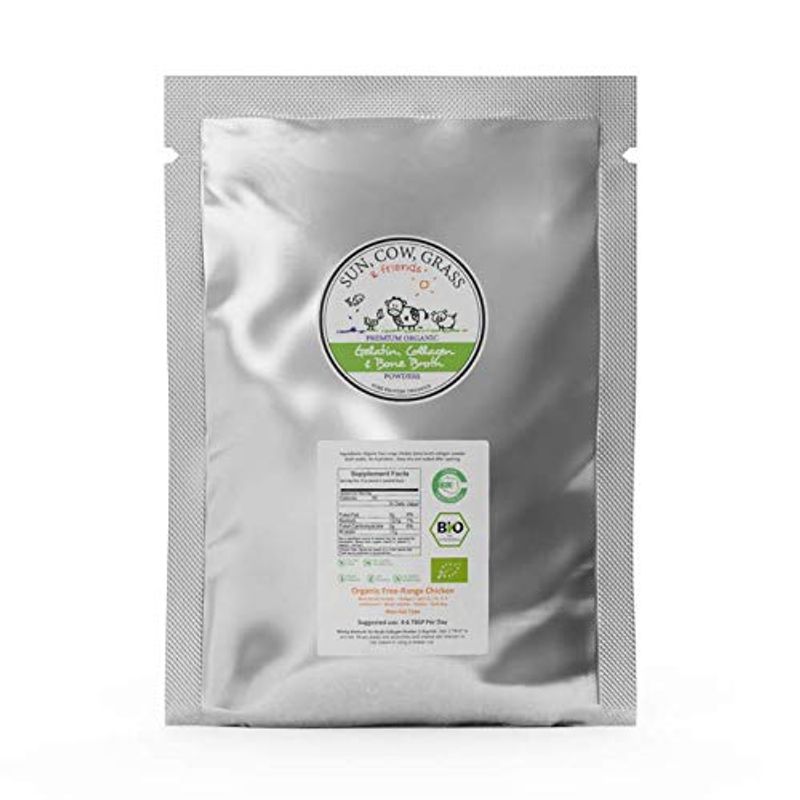 Wild Alaskan Salmon Bone Broth Collagen Powder 2LB Pure Protein Non ...