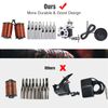 Complete Tattoo Beginner Kit 4 Machine Gun 40 Inks Needle Grip Power Supply Tip