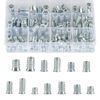 155 Pcs Threaded Inserts for Wood Insert, M6 M8 M10 Threaded Insert Nuts, Flanged Hex Socket Nuts Inserts, Hex Socket Drive Screw-in Nuts, Threaded Screw Inserts for Wood Furniture Nuts