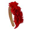 Girls Chiffon Flower Cluster Headband (Red)
