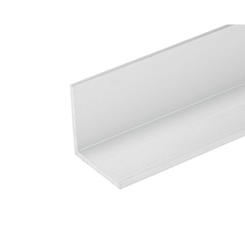 6 FT - 2" x 1/8" Aluminum Angle 6063 Alloy T-6 Temper Clear Anodized