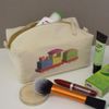 'Colorful Train Toy' Canvas Wash Bag/Makeup Case (CS00042666)