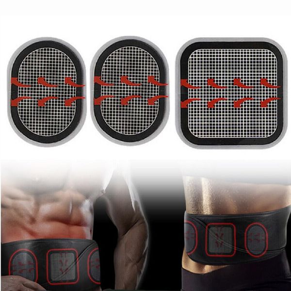 3 Pcs Replacement Gel Pads,1 set Electrodes Pads for Slendertone Abs Belt, Updated Electrodes Body Pads Gel Adhesive, Compatible with Abs Belt