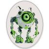 One-eyed Robot car bumper sticker decal 8" x 3"