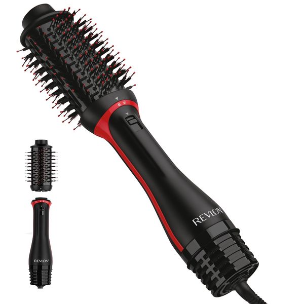 REVLON One Step Volumizer PLUS Hair Dryer and Styler | More Volume, Less Damage, and More Styling Control for Easy and Fast Salon-Style Blowouts, Plus Travel Friendly (Black)