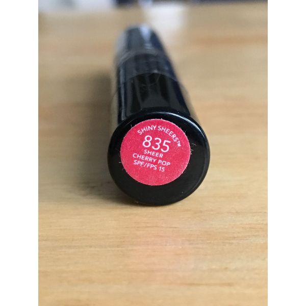 Revlon Sheer Cherry Pop #835 Shiny Sheers Metallic Red Discontinued Lipstick