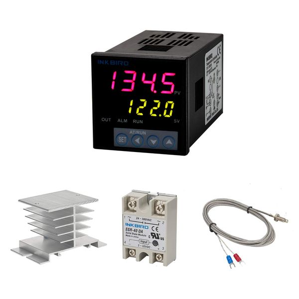 PID Temperature Controller Kit, High Voltage 100ACV to 240ACV, Comes with SSR 40