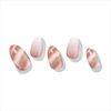 Lisd'or Lysd'OR Gel Nail Stickers, Hand Nails, Set of 24, Brownie Marble