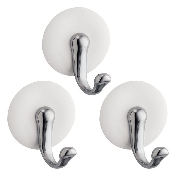InterDesign AFFIXX 3-Piece Set White/Chrome