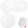 NUOLUX Lamp Shade Downlight Diffused Cover 9.9cm 6pcs Spotlight Diffused Sheet Ceiling Lamp Shade Blackout Sheet Diffused Cover Accessories Downlight Diffused Sheet Round White Plastic