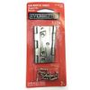 2-1/2 in. Satin Nickel Non-Mortise Hinges (2-Pack)