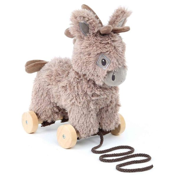 Little Bird Told Me - Pull Along Toy with Removable Wheels, for Toddlers and 1 Year Olds (Norbert Donkey)