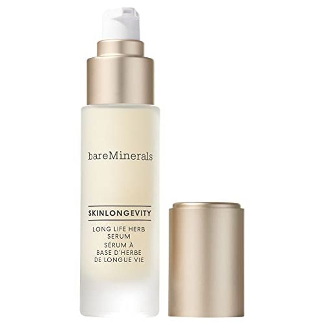 bareMinerals Skinlongevity Long Life Face Serum Infused with Niacinamide, Improves Signs of Aging, Strengthens Skin Barrier, Reduces Visible Lines, Vegan