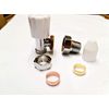 Angled Wheelhead and Lockshield Valve 15mm