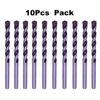 Masonry Drill Bits 100Pcs 1/4" Carbide tipped Black/White Stone Bricks Concrete