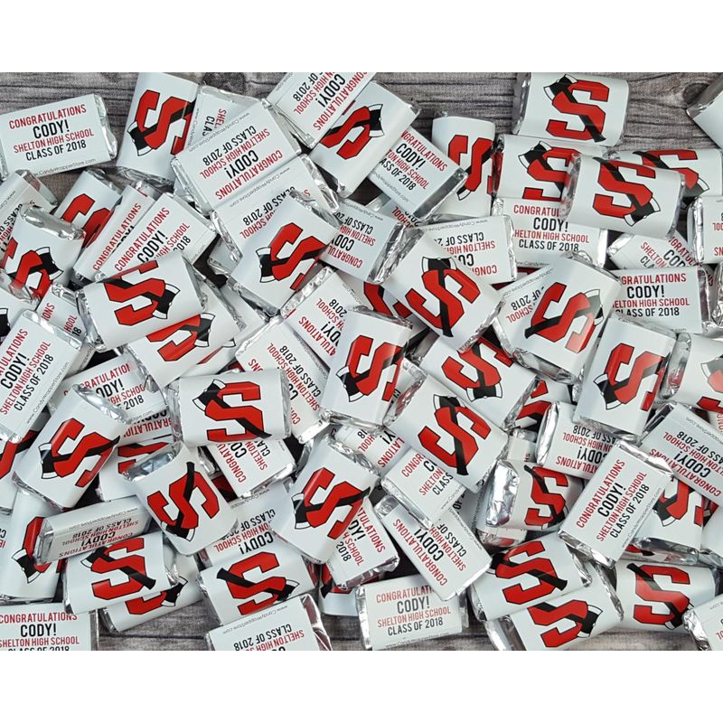 100 Personalized Miniature Candy Bar Wrappers (100 Mini Wrappers Only ...