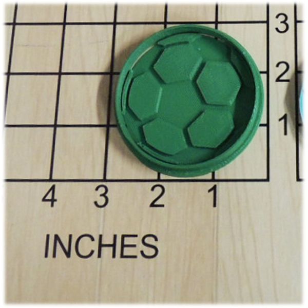 Soccer Ball Cookie Cutter and Stamp #1073