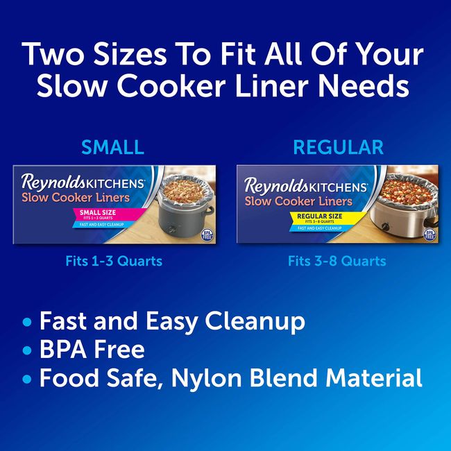 Cooking Bags Slow Cooker Liners, 10 Count per Box, Pack of 3, Total of 30 Crock Pot Liner Bags (3)