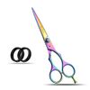 Glamified, Professional Hair Cutting Scissors, Barber Scissor, Hairdressing Scissors, Titanium Rainbow - 6.5 inch