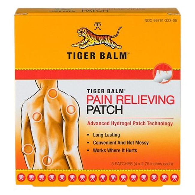 Tiger Balm Pain Relieving Patch 5/patches-5 Pack.