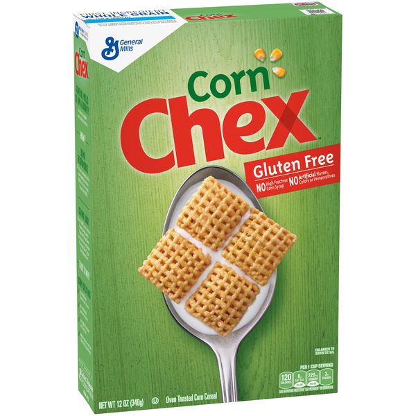 Chex General Mills Cereals Gluten Free Cereal, Corn, 12 Ounce (Pack of 4)