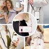 Google Pixel 8a Case, Clear, Shoulder Pixel 8a Cover, Shockproof, Adjustable, Plated, Protective Soft, TPU Removable, Wireless Charging Compatible, Clear Smartphone Case, Shoulder Thin, Lightweight,
