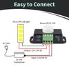 2 Pack 12V/24V PIR Sensor, Motion Sensor Infrared for LED Strips, PIR Timer Controller Dimmer Switch with Motion Detection, Automatic Controller for LED Light Strips, Adjustable Delay Time, Black